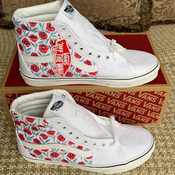 Vans Sk8-Hi Flowers True White WMNS - Picture 4 of 16